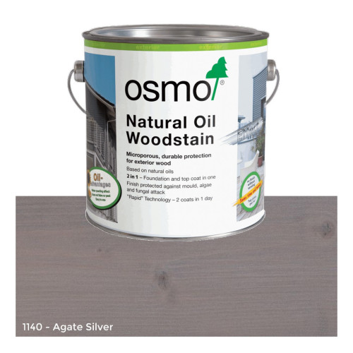 0.125ltr: Osmo - Natural Oil Woodstain - Effect - Agate Silver - (1140A)