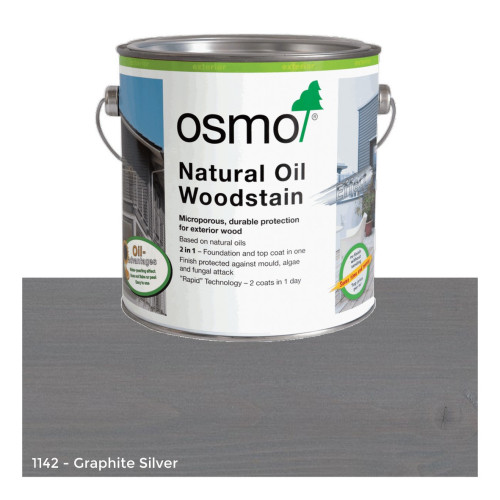 0.125ltr: Osmo - Natural Oil Woodstain - Effect - Graphite Silver (1142A)