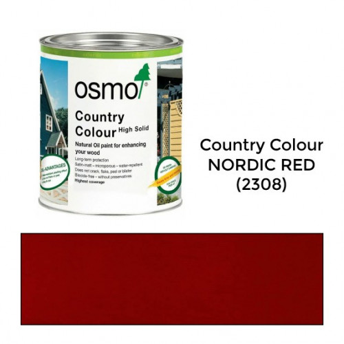 25ltr: Osmo - Country Colour - Nordic Red - (2308F) *SPECIAL ORDER*