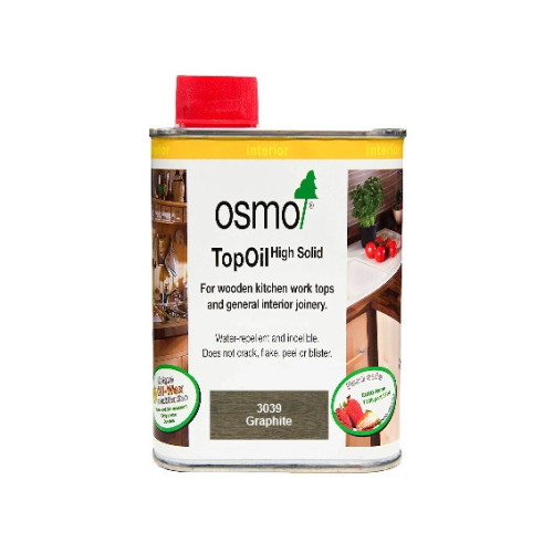0.5ltr: Osmo - Top Oil - Graphite Satin - (3039)