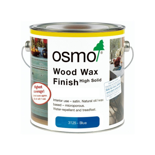 0.375ltr: Osmo - Wood Wax Finish Intensive Colour - Blue - (3125B)