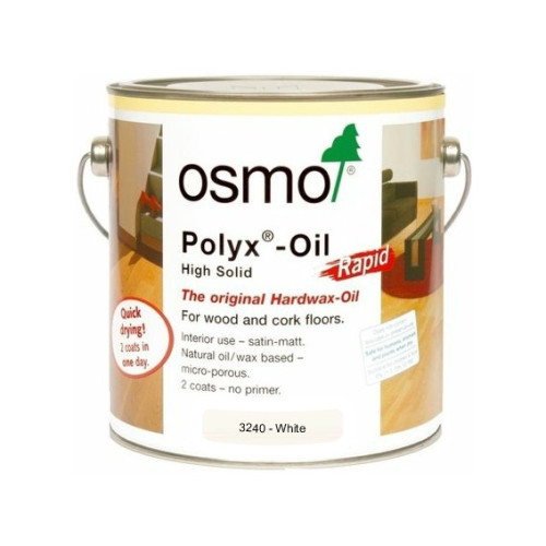 0.125ltr: Osmo - Polyx Oil - Rapid - White - (3240A)