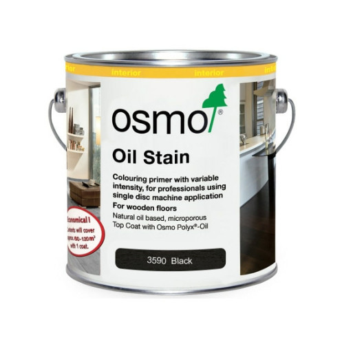 0.125ltr: Osmo - Oil Stain - Black - (3590A) 