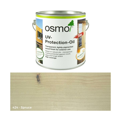 5ml: Osmo - Sachet - UV Protection Oil - Tints - with active ingredients - Spruce Transparent - (424S)