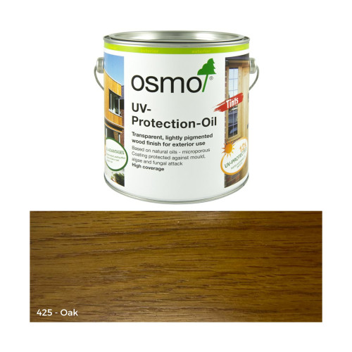 5ml: Osmo - Sachet - UV Protection Oil - Tints - with active ingredients - Oak Transparent - (425S)