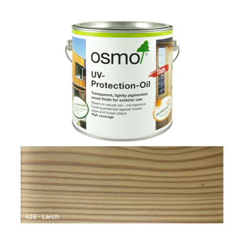 2.5ltr: Osmo - UV Protection Oil - Tints - with active ingredients - Larch Transparent - (426D)