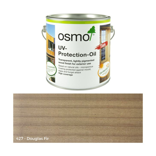 0.75ltr: Osmo - UV Protection Oil - Tints - with active ingredients - Douglas Fir Transparent - (427C)