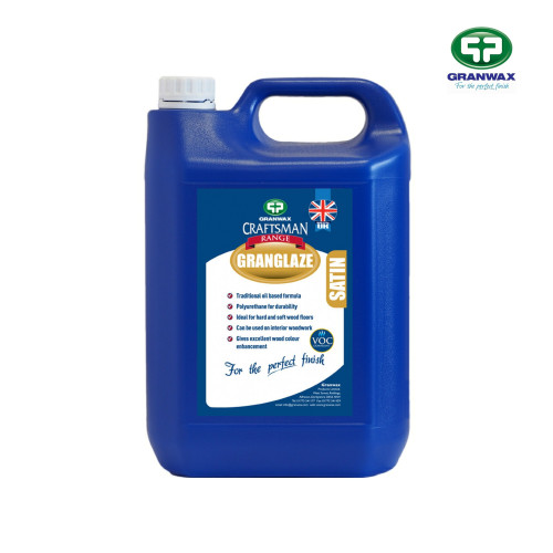 5ltr: Granwax - Granglaze - 1K Oil Modified PU Finish - Satin