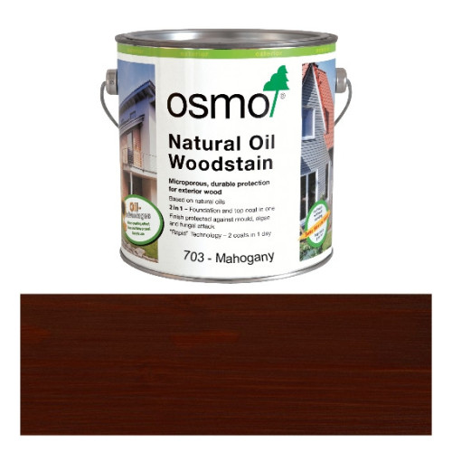 0.75ltr: Osmo - Natural Oil Woodstain - Mahogany - (703C)