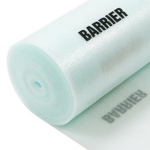 1 Roll: Barrier Underlay - 3mm Lightweight PE Foam Wood Underlay with Vapour Barrier - 1m x 15m x 3mm - (15mÂ²/Roll) 