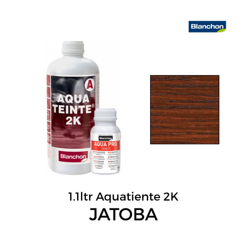 1.1ltr: Blanchon - Stain - Aquateinte 2K - Water Based 2K PU Stain - Jatoba - Including Hardener 