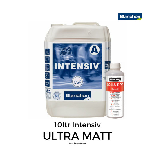 10ltr: Blanchon - Intensiv - Water Based 2K PU Lacquer - UltraMatt - Including Hardener
