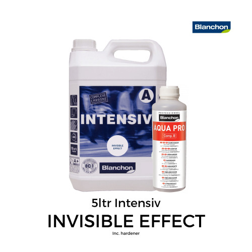 5ltr: Blanchon - Intensiv - Water Based 2K PU Lacquer - Invisible Effect - Including Hardener 