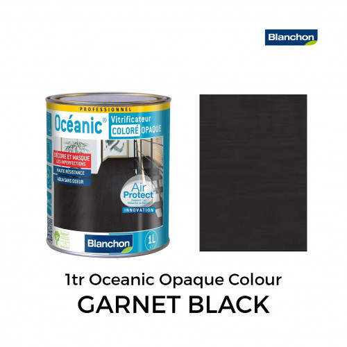 1ltr: Blanchon - Opaque Coloured OcÃ©anic - 1K Lacquer - Garnet Black