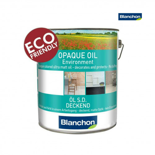 1ltr: Blanchon - Opaque Oil Environment - Water Based Coloured Oil - Pearl Grey 