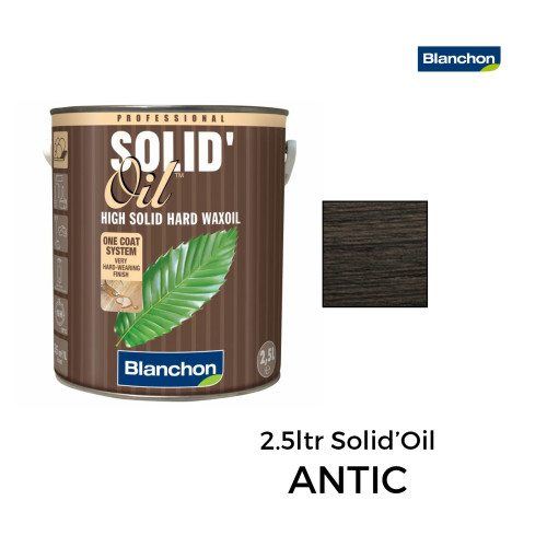 2.5ltr: Blanchon - Solid Oil Hard Waxoil - High Solid 1-Coat Hard Waxoil - Antic 