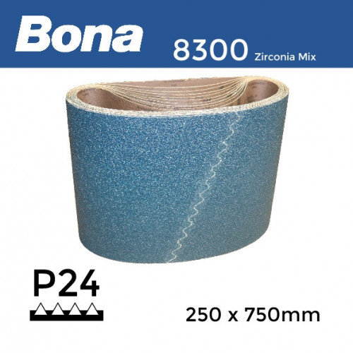 P24 - Bona - Zirconia Mix - Anti Static Sanding Belt - 250x750mm - 10" 