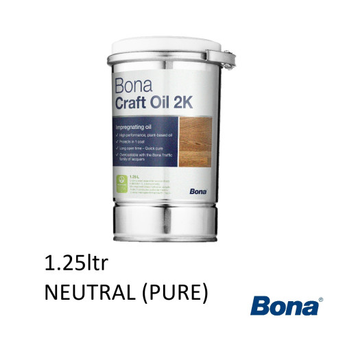 1.25ltr: Bona - Craft Oil 2K - Neutral (Pure) - (Natural Clear)