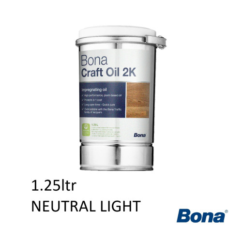 1.25ltr: Bona - Craft Oil 2K - Neutral Light 