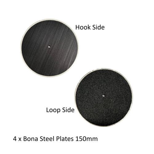 1pk: Bona - FlexiSand - Hard Steel Plates - 150mm - (4/pk)