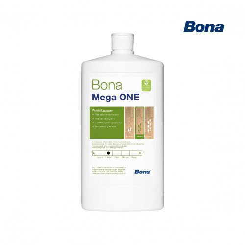 1ltr: Bona - Mega One - ExtraMatt - 1K Water Based Lacquer