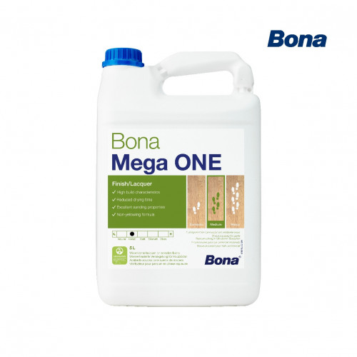 5ltr: Bona - Mega One - ExtraMatt - 1K Water Based Lacquer
