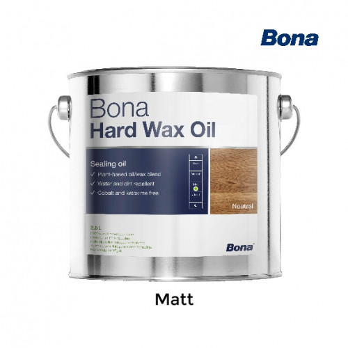 2.5ltr: Bona - Hardwax Oil - Clear Matt