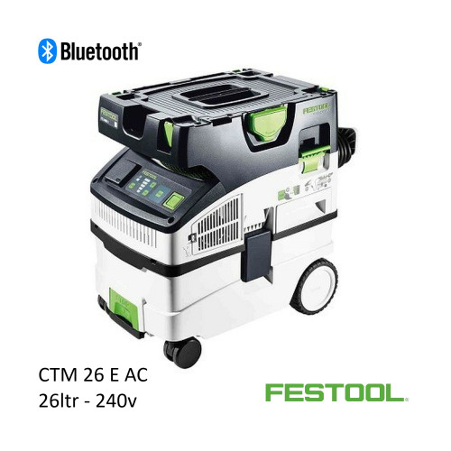 Festool - CTM 26E AC - 26ltr Vacuum with Bluetooth - 240v
