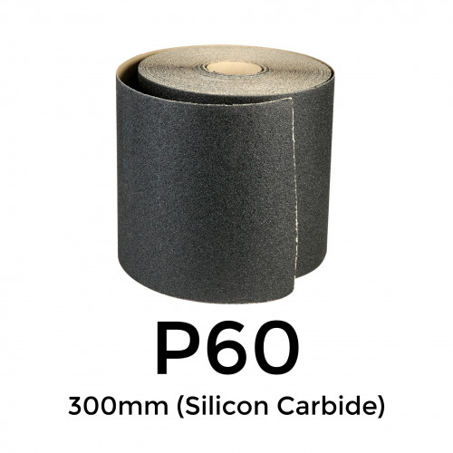 50m Roll: P60 - Starcke - Silicon Carbide - Sandpaper - 300mm - 12"