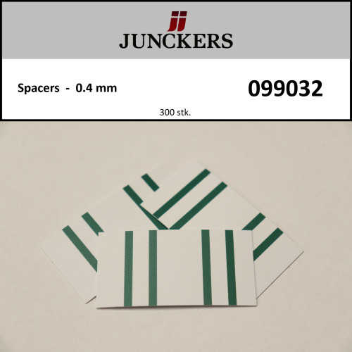 1pk: Junckers - Yellow & White PVC Spacers - 0.4m - (300/pk) (formerly Green)