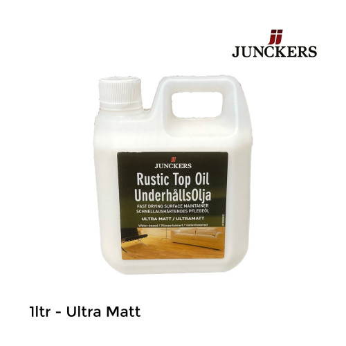 1ltr: Junckers - Rustic Top Oil - UltraMatt - Waterbased Aqueous Alkyd Oil