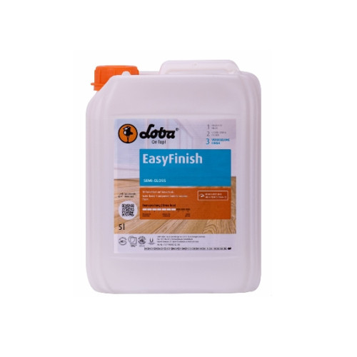 5ltr: Loba - EasyFinish- 1K Wood Floor Lacquer - Semi Gloss