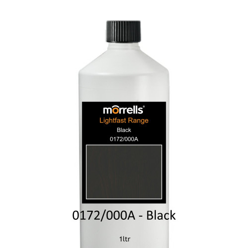 1ltr: Morrells - Light Fast Stain - Black - 0172/000A