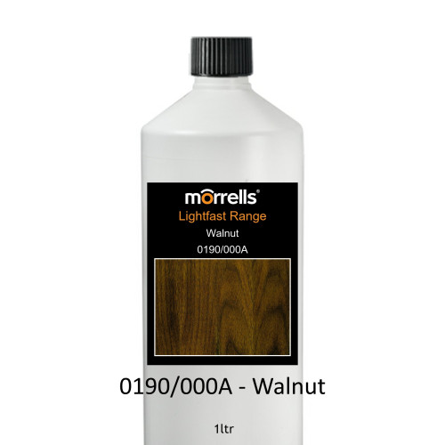 1ltr: Morrells - Light Fast Stain - Walnut - 0190/00A 