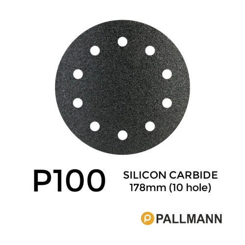 1 Box P100 Pallmann Silicon Carbide Hook & Loop Sanding Discs
