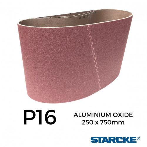 P16 - Starcke - Aluminium Oxide - Cloth Backed Sanding Belt - 250x750mm - 10" 