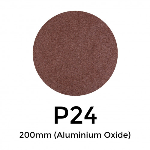 1 Box: P24 - Starcke - Aluminium Oxide - Hook & Loop Sanding Discs - 200mm - (25pcs/Box)