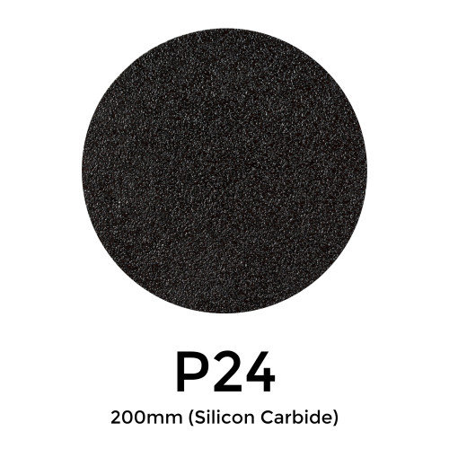 1 Box: P24 - Starcke - Silicon Carbide - Hook & Loop Sanding Discs - 200mm - (25/Box)