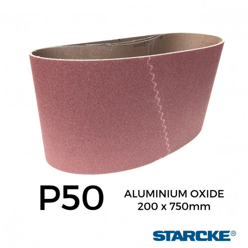 P50 - Starcke - Aluminium Oxide - Cloth Backed Sanding Belt - 200x750mm - 8" 
