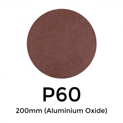 1 Box: P60 - Starcke - Aluminium Oxide - Hook & Loop Sanding Discs - 200mm - (50/Box) 