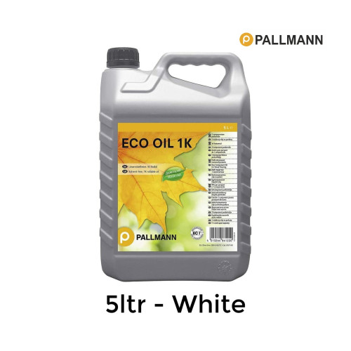 5ltr: Pallmann - Eco Oil 1K - White