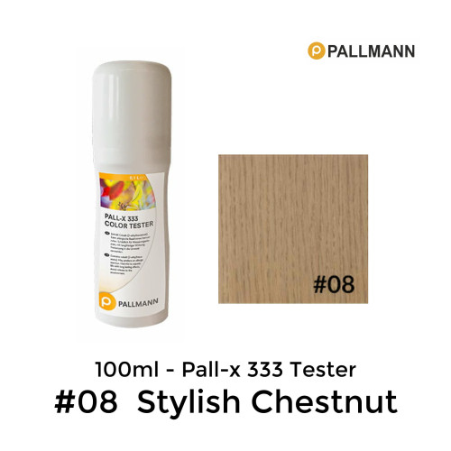 0.1ltr: Pallmann - Pall-x-333 - Colour Tester - Stylish Chestnut - No.8 
