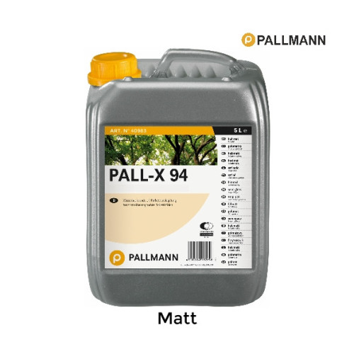 5ltr: Pallmann - Pall-x-94 - Matt - 1K Water Based Lacquer
