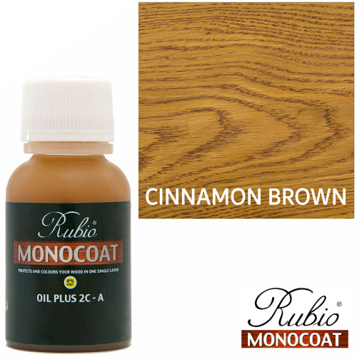 20ml: Rubio Monocoat - Oil Plus 2C - A - Cinnamon Brown