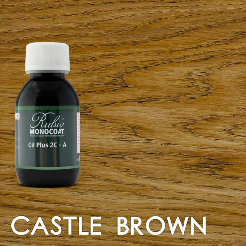 (07) 20ml: Rubio Monocoat - Oil Plus 2C A - Castle Brown