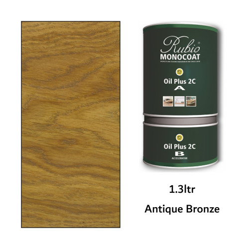 1.3ltr: Rubio Monocoat - Oil Plus 2C - (Part A and B) - Antique Bronze 