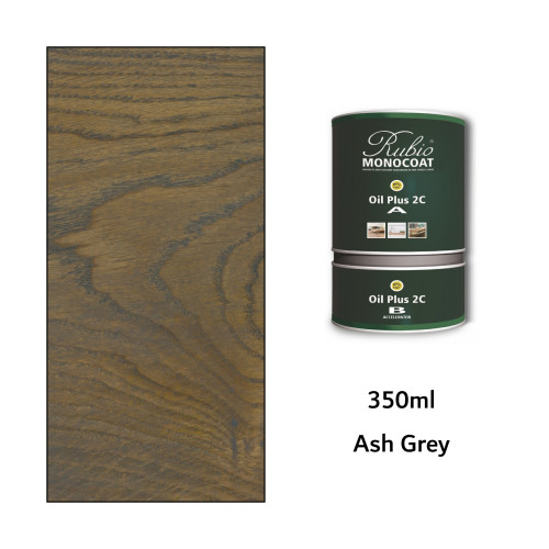 350ml: Rubio Monocoat - Oil Plus 2C - (Part A and B) - Ash Grey 