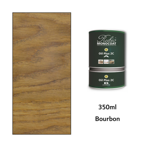 350ml: Rubio Monocoat - Oil Plus 2C - (Part A and B) - Bourbon