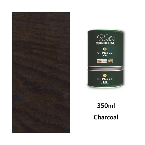350ml: Rubio Monocoat - Oil Plus 2C - (Part A and B) - Charcoal 
