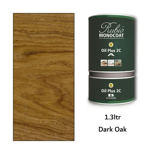 1.3ltr: Rubio Monocoat - Oil Plus 2C - (Part A and B) - Dark Oak 
